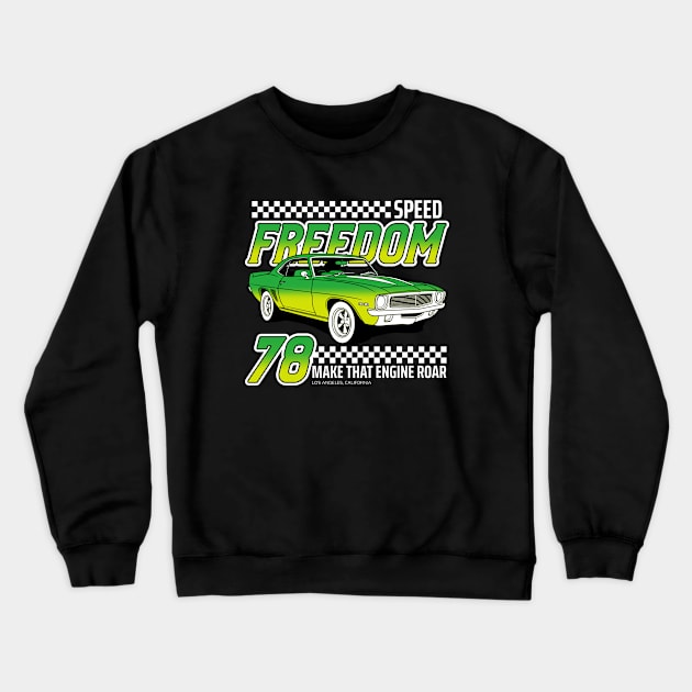 Muscle Car Racer - Speed Crewneck Sweatshirt by Tip Top Tee's